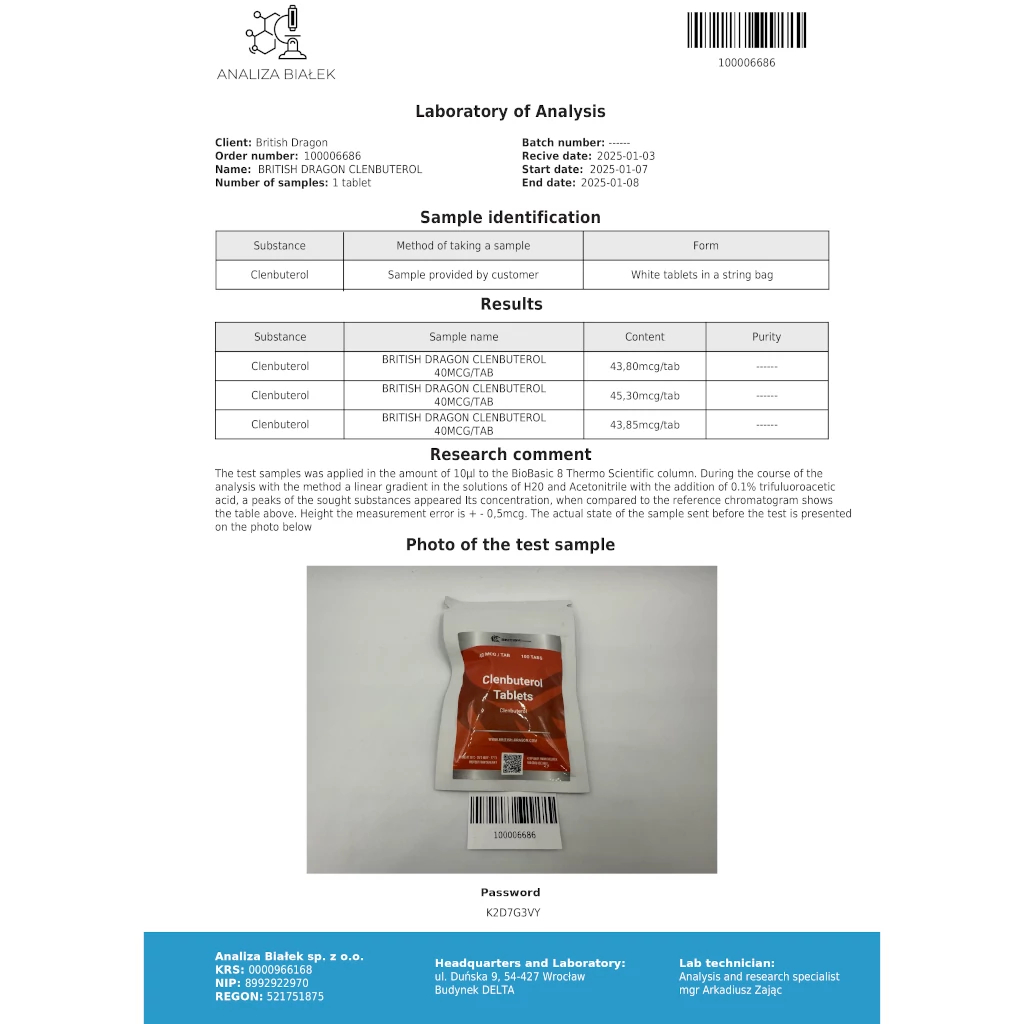 Buy Clenbuterol Tablets Online