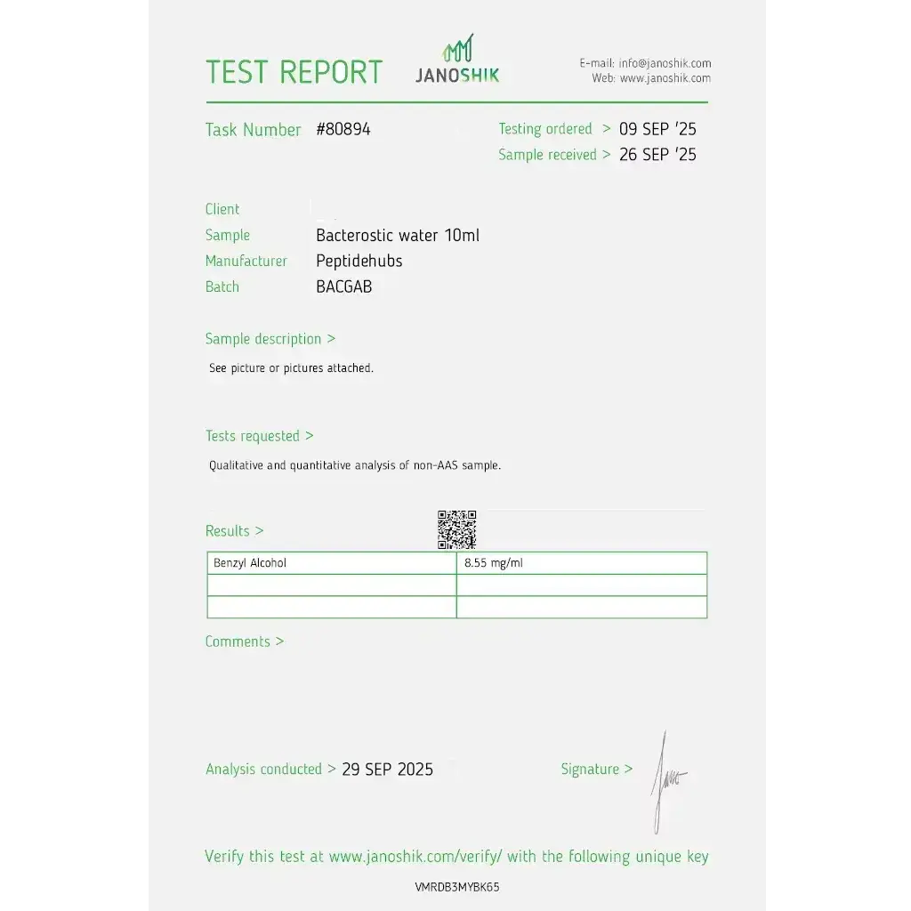 Buy Bacteriostatic Water Online