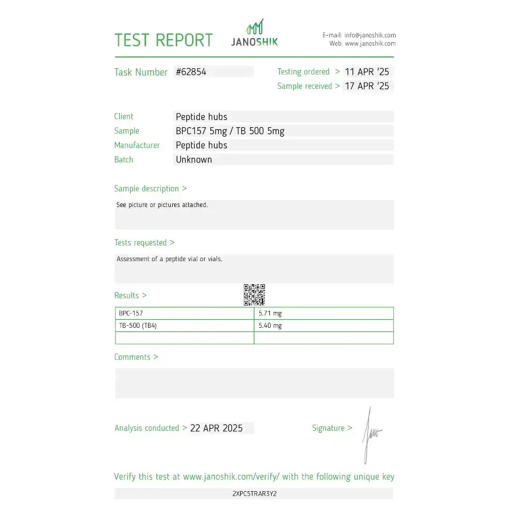Buy TB 500 5 mg/BPC 157 5 mg Online
